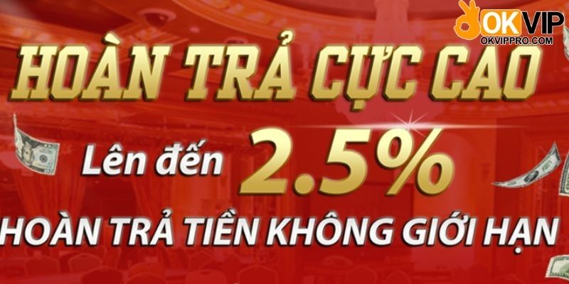 Khuyến mãi hoàn trả được hiểu là sự kiện hoàn tiền cược cho người chơi